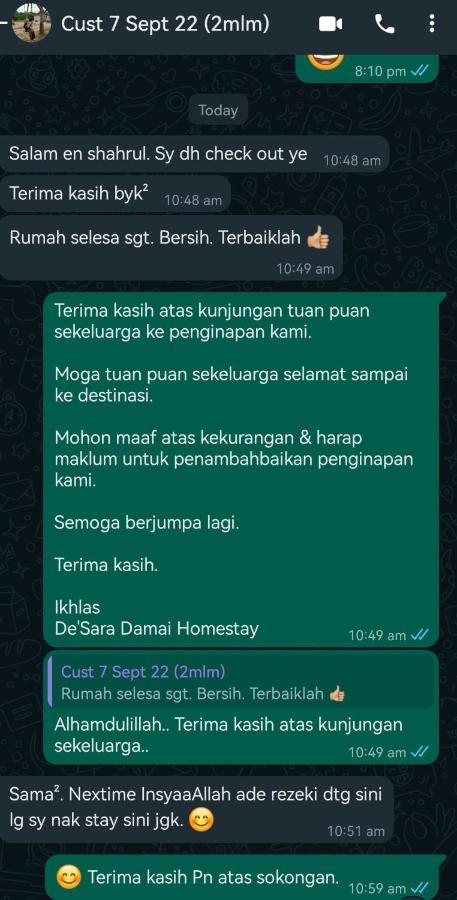 Holiday home De'sara Damai Homestay,